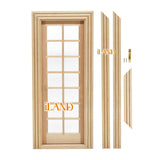 iLAND Miniature Dollhouse Unpainted Wooden Door