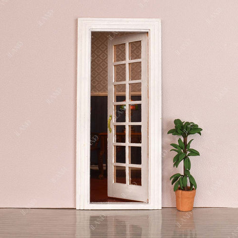 Miniature Dollhouse Unpainted Wooden Door