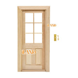 iLAND Miniature Wooden Door Unpainted for Dolls' House