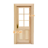 iLAND Miniature Wooden Door Unpainted for Dolls' House