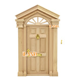 iLAND Miniature Dollhouse Accessories Wood Door