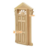 iLAND Miniature Dollhouse Accessories Wood Door