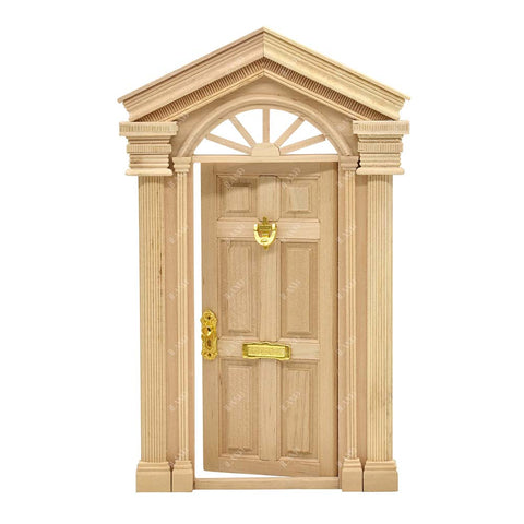 Miniature Dollhouse Accessories Wood Door