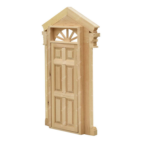 Miniature Dollhouse Accessories Wood Door