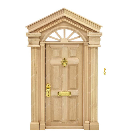 Miniature Dollhouse Accessories Wood Door