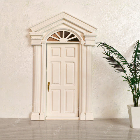 Miniature Dollhouse Accessories Wood Door