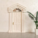 iLAND Miniature Dollhouse Accessories Wood Door