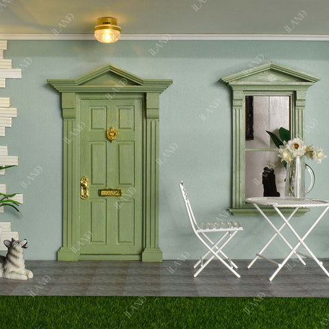 Miniature Dollhouse Front Door