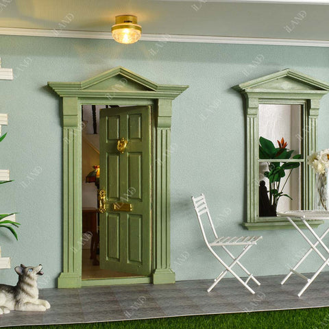 Miniature Dollhouse Front Door