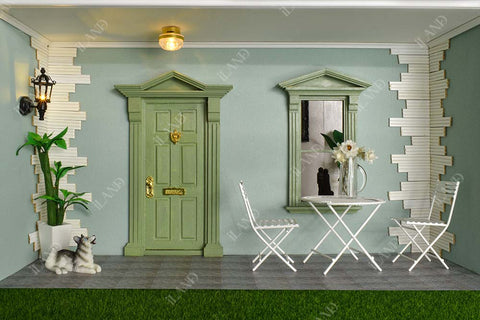 Miniature Dollhouse Front Door