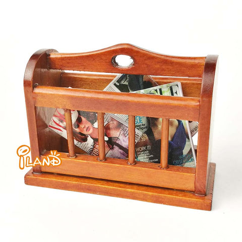 Dollhouse Accessories Magazine Rack and Playing Card