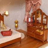 Dollhouse Accessories Mini Wood Jewelry Box