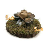 Miniature Fairy Garden Campfire Cookout