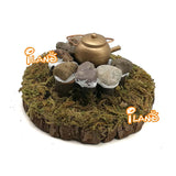 Miniature Fairy Garden Campfire Cookout