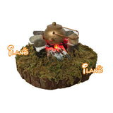 Miniature Fairy Garden Campfire Cookout