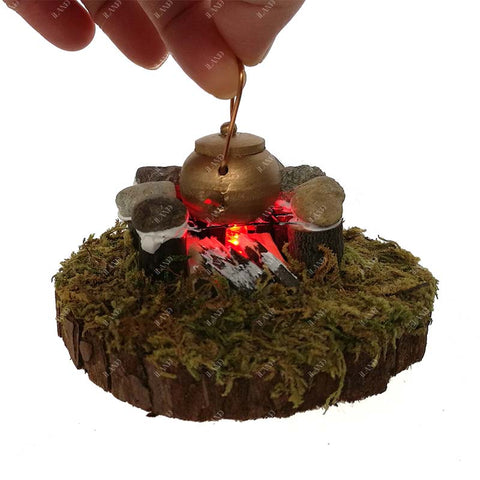 Miniature Fairy Garden Campfire Cookout