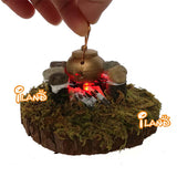 Miniature Fairy Garden Campfire Cookout