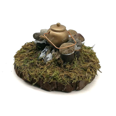 Miniature Fairy Garden Campfire Cookout