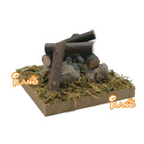 Miniature Fairy Garden Campfire