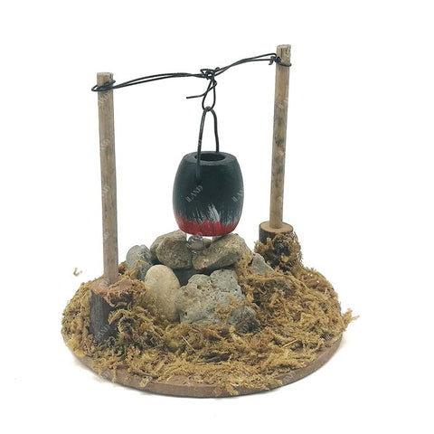 Miniature Fairy Garden Campfire Cookout Micro Landscape