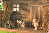 Dollhouse Wooden Woodpile