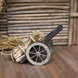 Dollhouse Mini Handcart With Hay