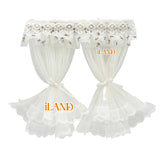 Dollhouse Lace Tulle Curtains 2pcs