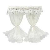 Dollhouse Lace Tulle Curtains 2pcs