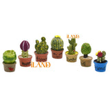 ILAND Dollhouse Mini Faux Succulents