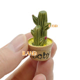 ILAND Dollhouse Mini Faux Succulents