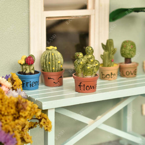 Dollhouse Mini Faux Succulents