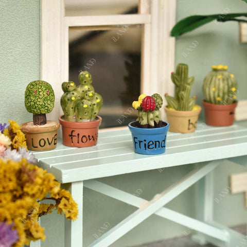 Dollhouse Mini Faux Succulents