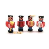 Dolllhouse Accessories Wood Train and a Four-piece Band