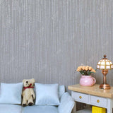 Dollhouse Wallpaper with Embossed Stripes