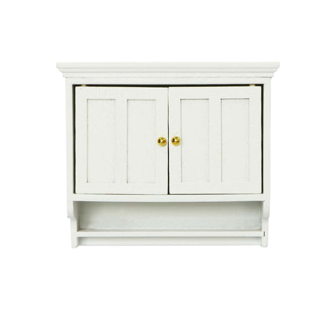 White Dollhouse Wall Cabinet