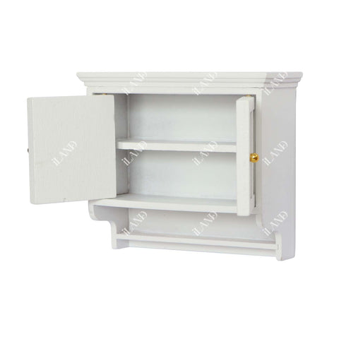 White Dollhouse Wall Cabinet