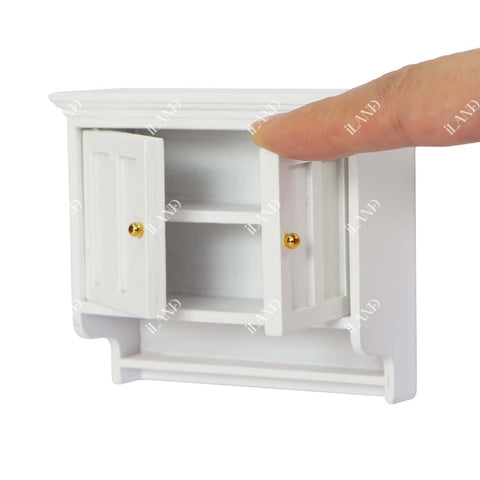 White Dollhouse Wall Cabinet