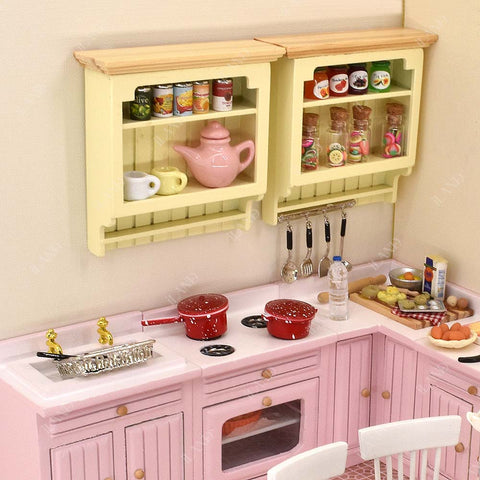 Dollhouse Hanging Cabinet Multifunctional