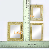 Glass Dollhouse Mirror Luxury 4pcs