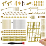 iLAND Dollhouse Handles & Hardware & Mini Hinges 20 Kinds Over 700 pcs