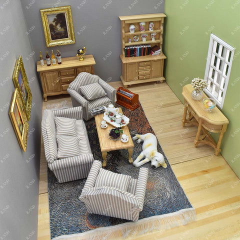 Dollhouse Furniture Set (Classic Doll Furniture 7pcs)