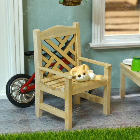 Wooden Dollhouse Patio & Garden Furniture Set