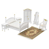 Brewster White Dollhouse Bedroom Set