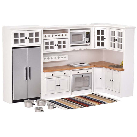 Luxury Kitchen Dollhouse Kitchen with Dollhouse Accessories Set