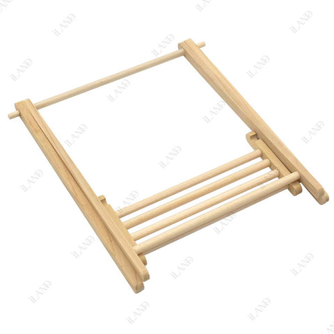 Dollhouse Miniature Rack w/ 6 Mini Hangers