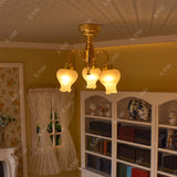 Luxurious Dollhouse Light Led Tulip Chandelier