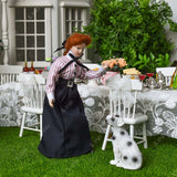 Porcelain Dollhouse People Victorian Maid& Chamberlain