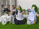 Porcelain Dollhouse People Victorian Maid& Chamberlain