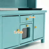 Dollhouse Blue Modern Kitchen Cabinet