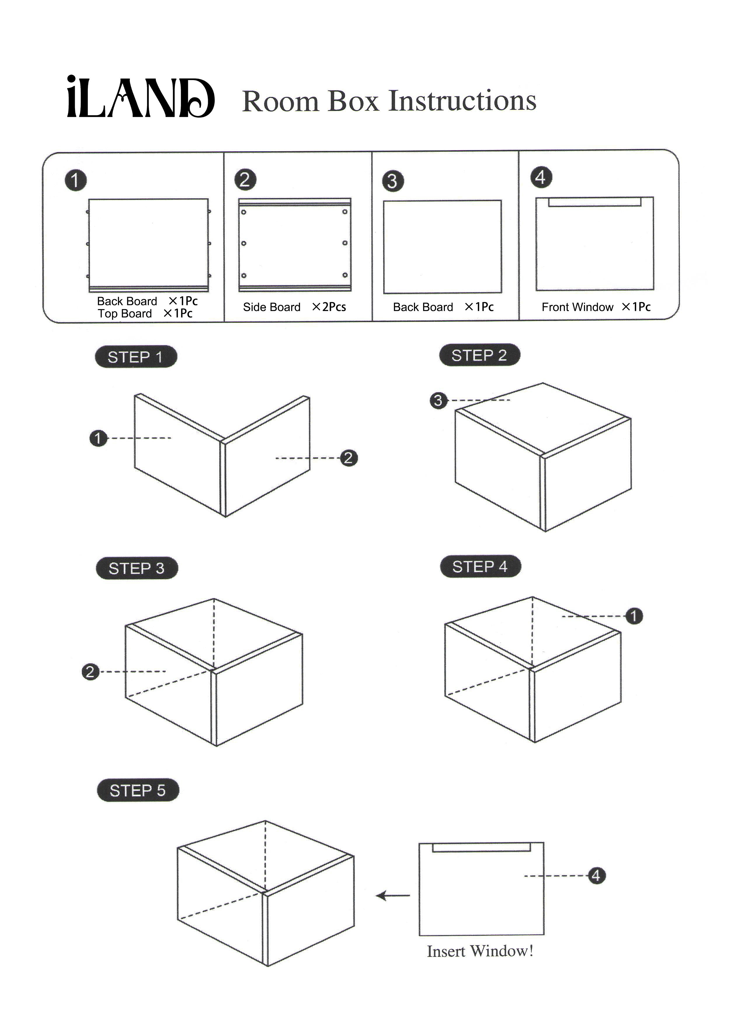 Stackable Dollhouse Room Box Dollhouse Room Box 